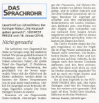 11. Januar 2014, Süd West Presse