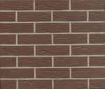 F540, dunkelbraun, flach genarbt, unbesandet
