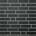 R912, schwarz, flach genarbt, unbesandet