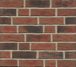 F685,rot-bund-schwarz geflammt, Handformoptik