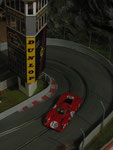 Racer Ferrari 312 P Rum um den Dunlop Turm