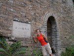 Fudgie starting the 4 hour trek along The Great Wall of China - Jinshanling to Simatai section