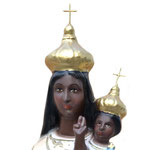 statua Madonna di Loreto cm 55 - volto