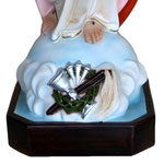 statua Sacro Cuore di Gesù braccia aperte cm 85 -base