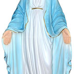 statua Madonna Miracolosa cm 47 - mani