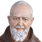 statua San Padre Pio cm 180 -volto