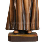 statua Padre Pio in legno - base