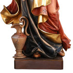 statua Santa Elisabetta con pane in legno - base