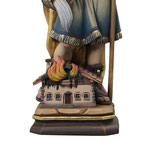 statua San Floriano in legno - base