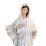 statua Madonna di Medjugorje cm 80 - volto
