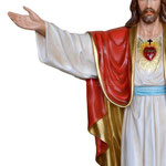 statua Sacro Cuore di Gesù braccia aperte cm 200 -mani