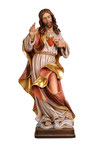 statua Sacro Cuore di Gesù in legno