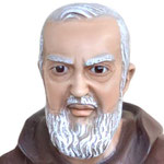 statua San Padre Pio cm 90 -volto