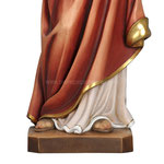 statua Sacro Cuore di Gesù in legno - base