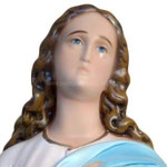 statua Madonna Assunta al Murillo cm 100 - Volto