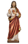 statua Sacro Cuore di Gesù in legno