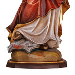 statua Santa Cecilia in legno - base