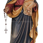 statua Madonna del rosario in legno - busto