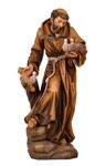 statua San Francesco d' Assisi in legno
