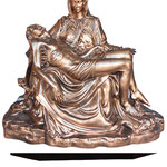 statua Madonna Pietà bronzo cm 130 - base