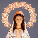statua Madonna di Lourdes cm 30 illuminata - volto