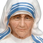 statua Madre Teresa di Calcutta cm 100 - volto