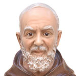 statua San Padre Pio cm 110 -volto