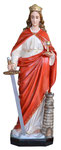 statua Santa Barbara cm 130
