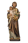 statua San Giuseppe con Bambino in legno