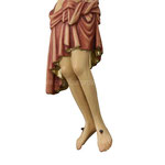 statua corpo di Cristo in legno - piedi