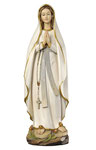 statua Madonna di Lourdes stilizzata in legno