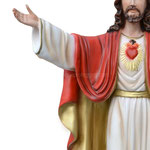 statua Sacro Cuore di Gesù braccia aperte cm 50 -mani