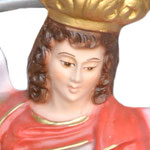 statua San Michele cm 32 -volto