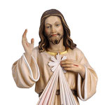 statua Gesù Misericordioso in legno - volto