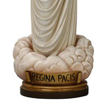 statua Madonna di Medjugorje Regina Pacis in legno - base