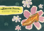 729 Hassia-Sana Schuh Postkarte, Layout (ca. 1960/62), 15x10 cm, Tuschefeder, Tempera