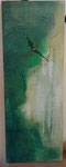 Green, Acryl auf Leinwand, 30x80 cm