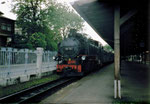 99 787 noch mit Ölfeuerung im Bahnhof Zittau (1999)