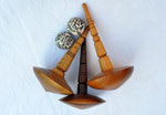 Grosse Kreisel (17-20cm), Eiche, Walnuss & Kirsche - ab CHF 36.00