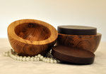 Akazien-Dosen mit Deckel aus Wenge