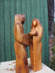 Krippenfiguren Kirschholz