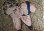 "Lektion in Demut" 2011 Mischtechnik auf Leinwand 170 x 120 cm