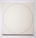 Groove, urethane paint on wooden panel, aluminum,caulking agent, 120.6cm×120.6cm×5cm, 2016