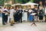 1992 / beim Straßenfest der Galerie 5ünf Sinne, Halle / Foto: privat