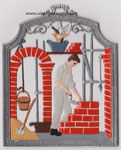 9405MAU Wandbild Mauer, 9 x 11 cm