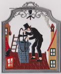 9405SCF Wandbild Schornsteinfeger, 9 x 11 cm