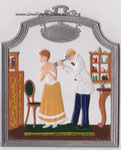 9405ARZ Wandbild Arzt, 9 x 11 cm