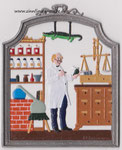 9405APO Wandbild Apotheker, 11 x 9 cm