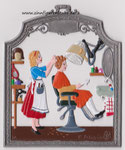 9405FRI Wandbild Friseurin, 9 x 11 cm