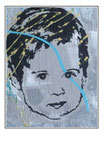 'Child portrait #1' Size: 50x50x4